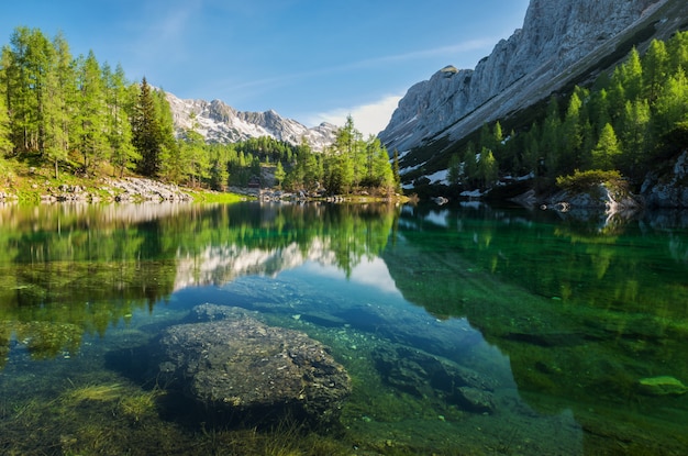 Foto doppelsee im tal der sieben seen