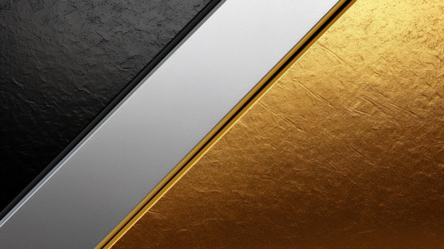 dorado brillante, plata y fondo negro