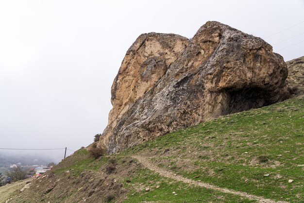 Foto dorf altiagach in aserbaidschan