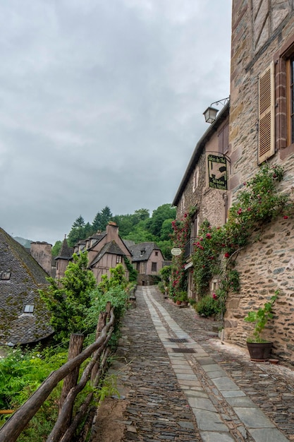 Dorf Conques in Frankreich