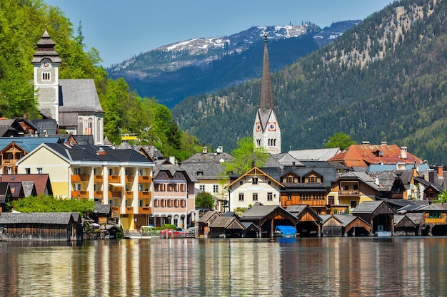 Dorf Hallstatt Österreich