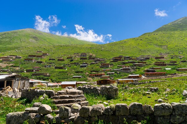 Dorf Kavron auf dem Plateau, Rize - Türkei