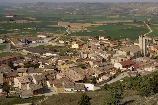 Dorf von Castrojeriz, Burgos, Provinz, Castilla y Leon, Spanien,