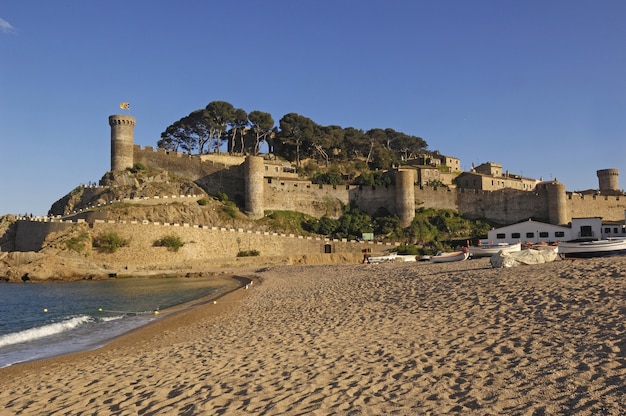 Dorf von Tossa de Mar, Costa Brava, Provinz Girona, Spanien