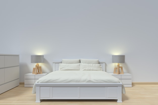 Foto dormitorio de diseño moderno con lámpara y armario