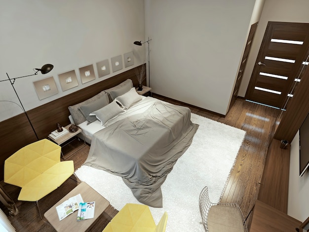 Dormitorio estilo constructivismo