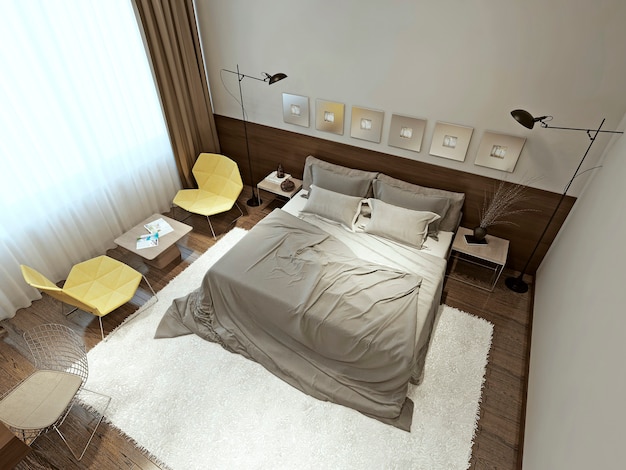 Dormitorio estilo contemporáneo