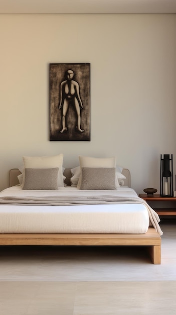 Dormitorio minimalista inspirado en el Zen