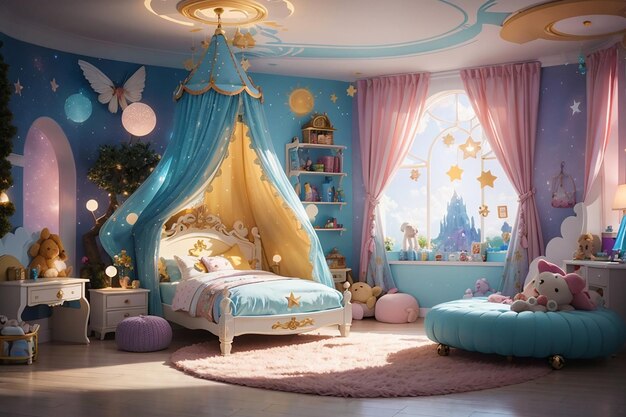 Dormitorios infantiles temáticos de fantasía del país de las maravillas  caprichosas