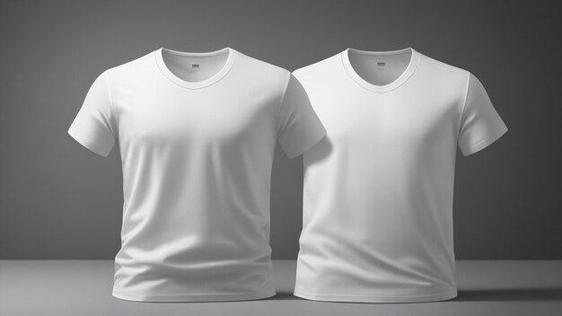 Dos camisetas blancas.