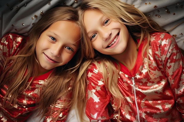 dos chicas sonriendo a la cámara