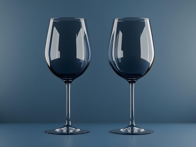 dos copas de vino con la palabra e en la parte inferior