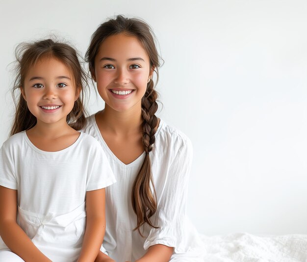 Foto dos hermanas sonrientes juntas