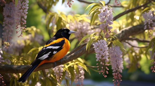 dos hermosos pájaros que se sientan en la rama de un árbol en la orilla del río