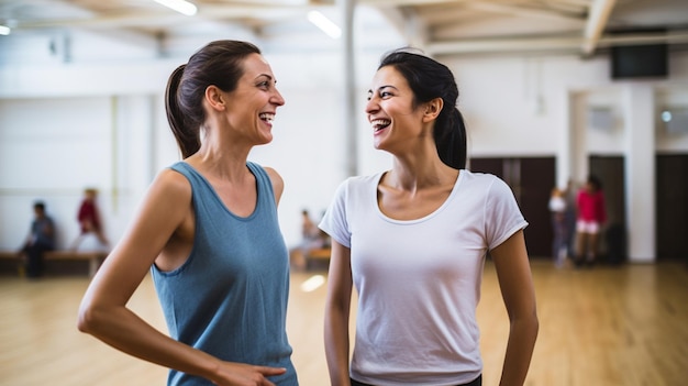 dos indios mujeres modernas de 30 años hablando con cada una