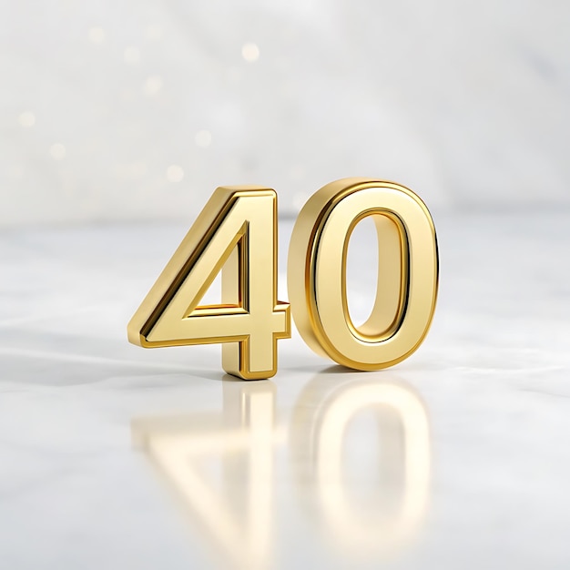 dos letras de oro que dicen 100 y 100 están en un objeto de oro