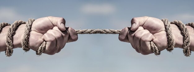 Foto dos manos ayudando mano brazo amistad cuerda cuerda mano sosteniendo una cuerda cuerda de escalada fuerza y determinación ayuda de rescate gesto de ayuda o manos