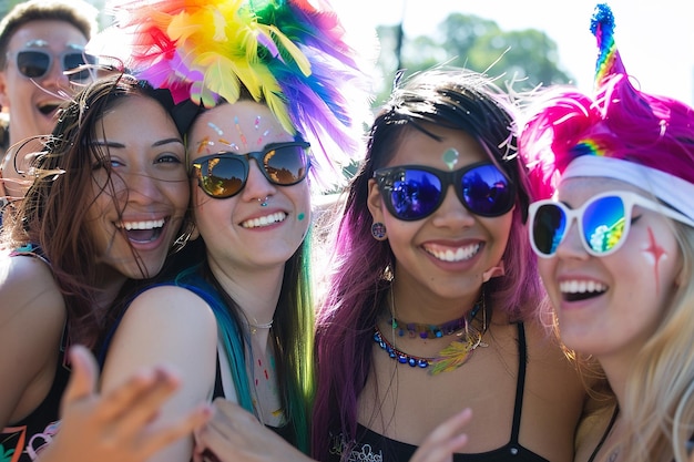 dos mujeres con gafas de sol y un sombrero sosteniendo un vaso de cerveza