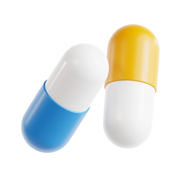 Dos pastillas de colores