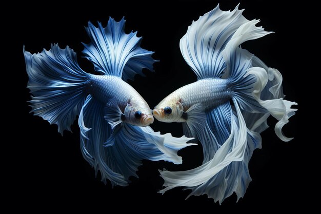 dos peces con la palabra pescado en la parte inferior