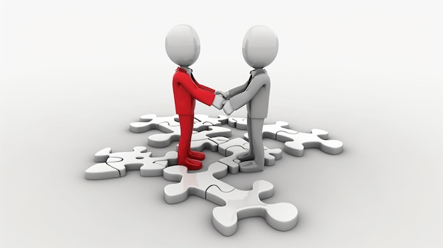 dos personas estrechando la mano con una que tiene la palabra cita en ella
