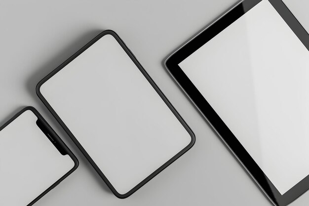 dos teléfonos inteligentes están en una mesa uno es blanco y negro