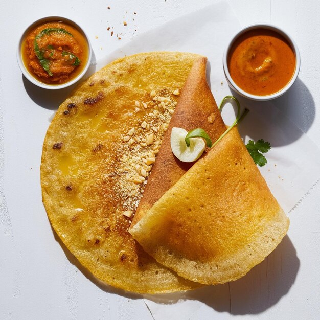 Dosa assado com ghee