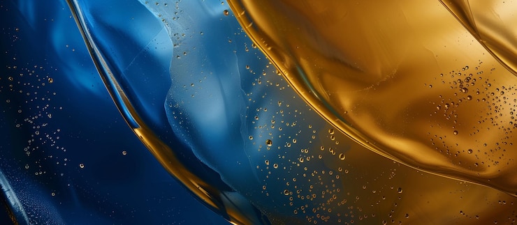 Foto dourado e azul