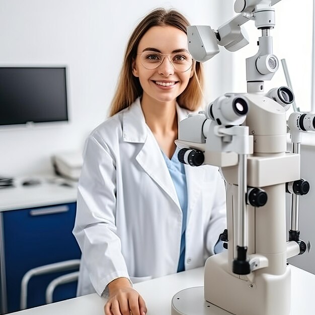 Foto doutor usando projeção virtual 3d ai especialista em biotecnologia especialista em laboratório velha criança mulher vr