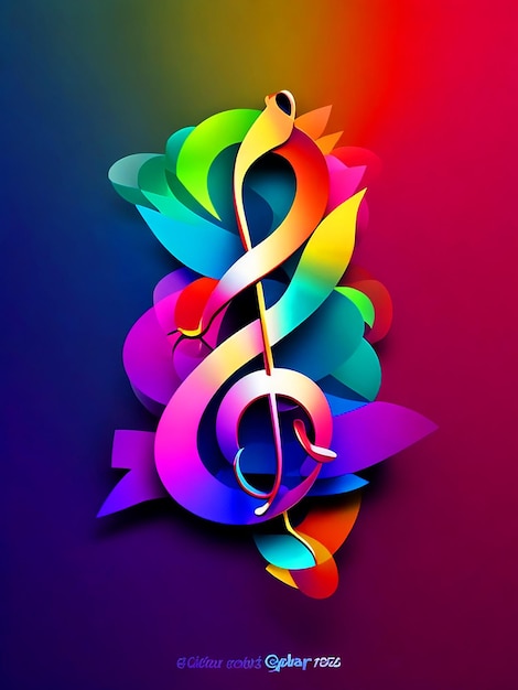 Download de design de logotipo de música colorido