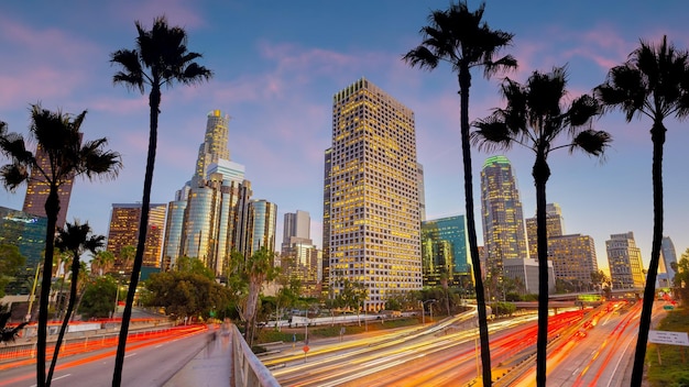 Downtown Los Angeles City Skyline Stadtbild von LA