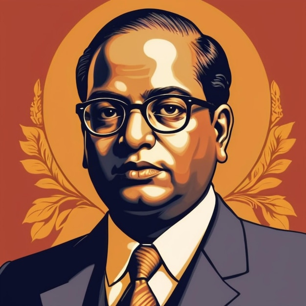 Dr. Babasaheb Ambedkar O Pai da Constituição da Índia Vector Ambedkar Jayanti