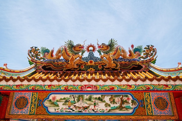 Drachen im chinesischen Tempel