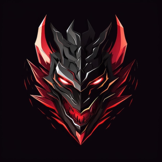 Drachenemblem-Logo AI generiertes Bild