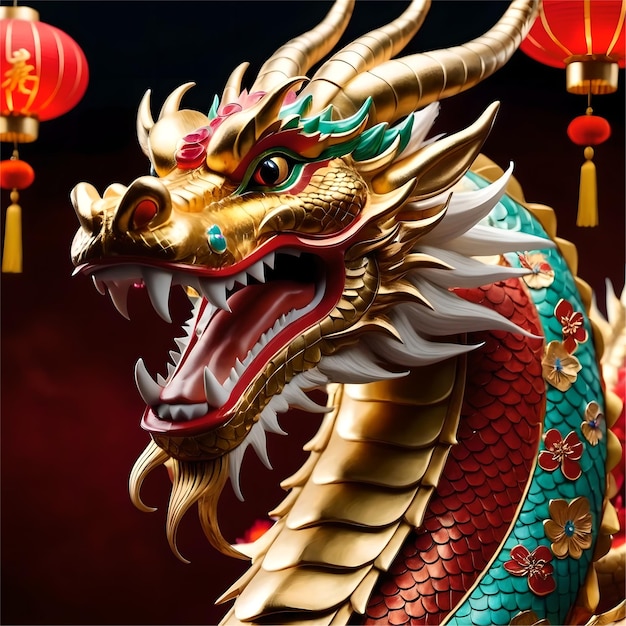 Dragão chinês no Festival de Ano Novo da China