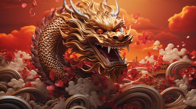 Dragão do ano novo chinês