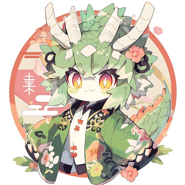 Foto dragão na cultura asiática dragão bonito de chinês para o tema do ano novo lunar ser mais feliz e brilhante
