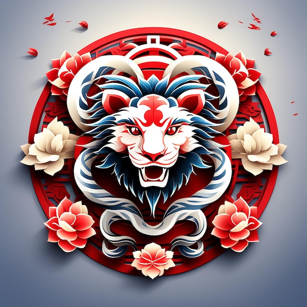 Foto dragão - um ícone simbólico de poder e majestade na mitologia e cultura chinesas