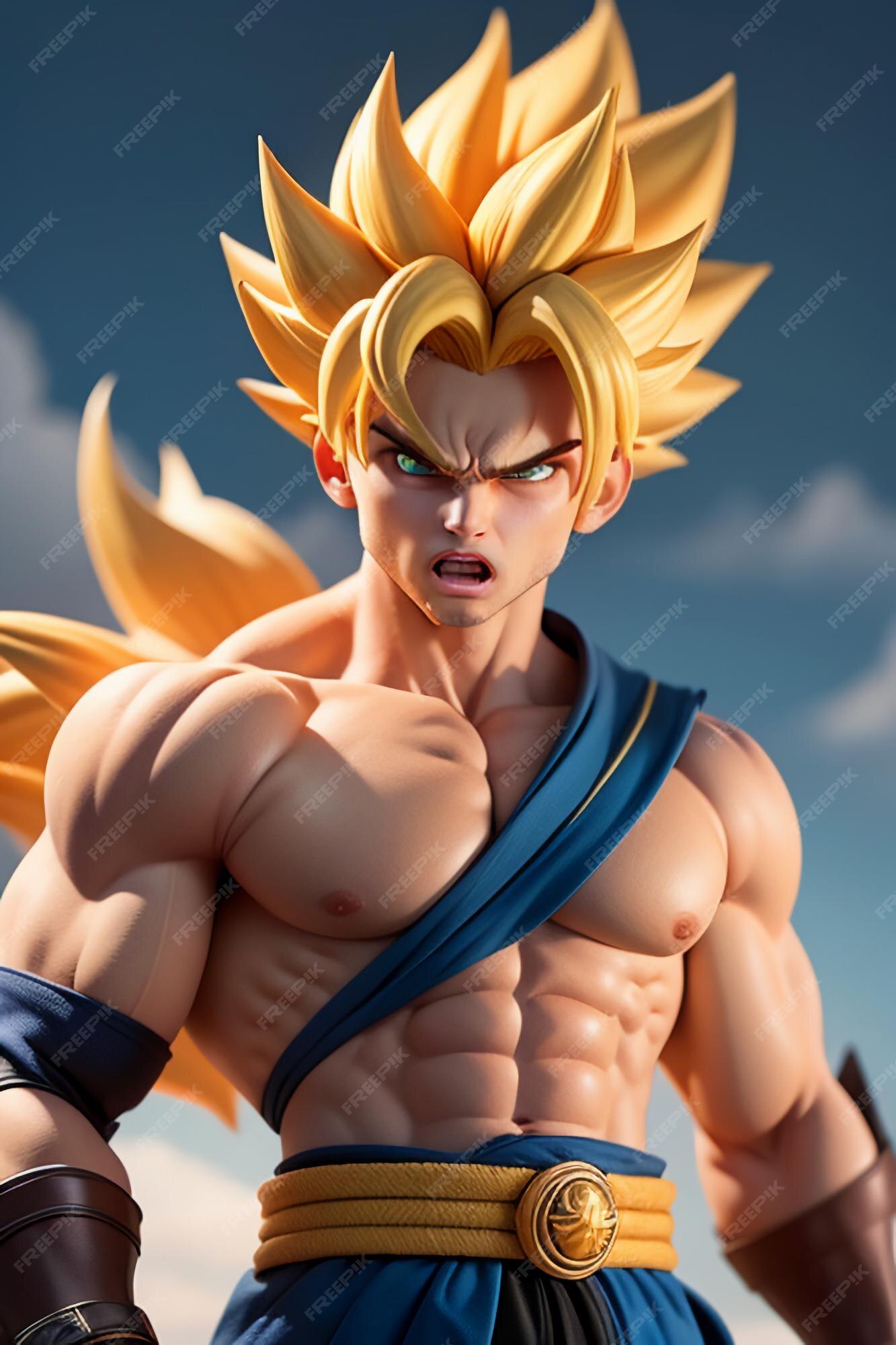 Dragon ball anime personagens gogeta figura modelo dos desenhos