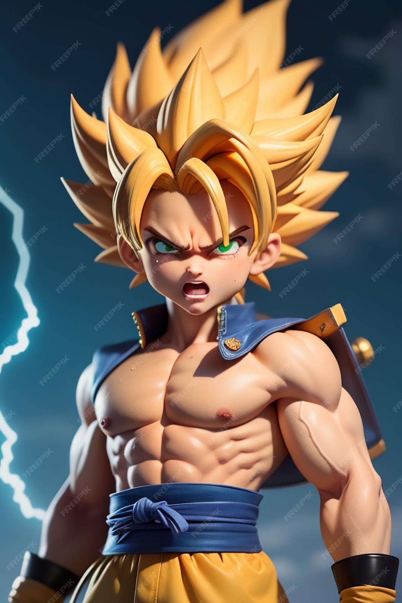 Desenho preto e branco do personagem de anime Goku 2K baixar papel de parede