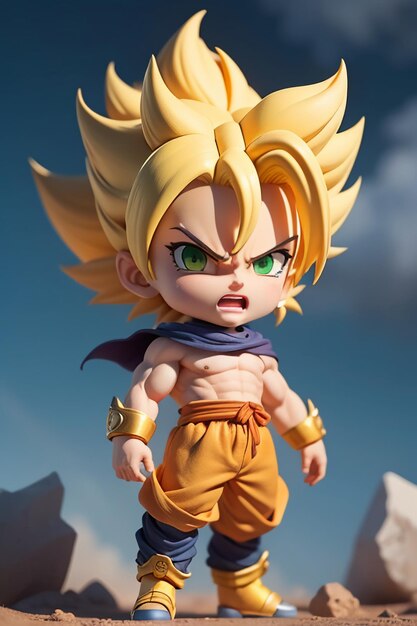 Como Desenhar GOKU DEUS SUPER SAIYAJIN chibi 