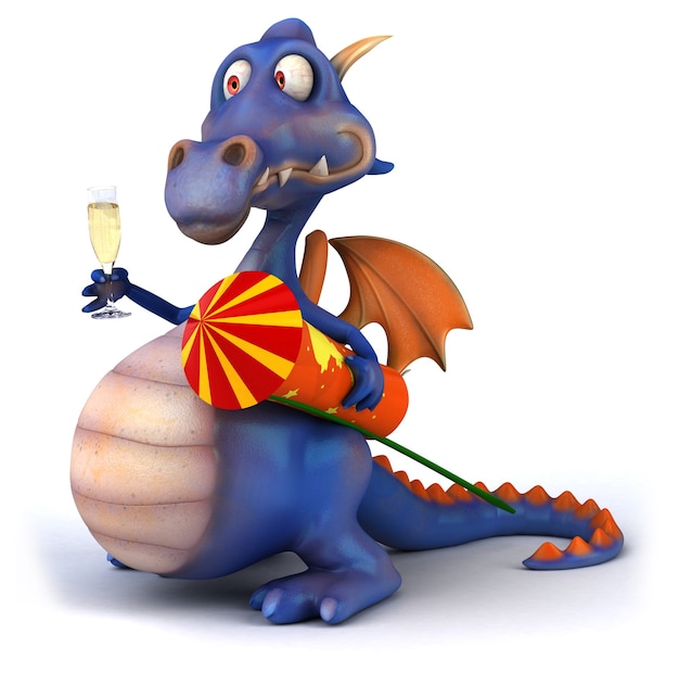 Dragón divertido