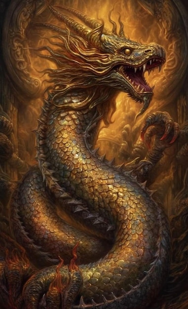 El dragón es un símbolo del dios chino.