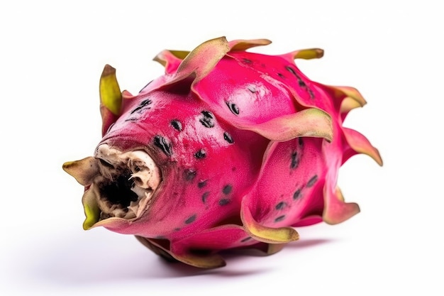 Dragon Fruit isolado no AI generativo do fundo branco