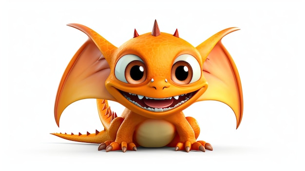 El dragón naranja es un personaje de la nueva serie.