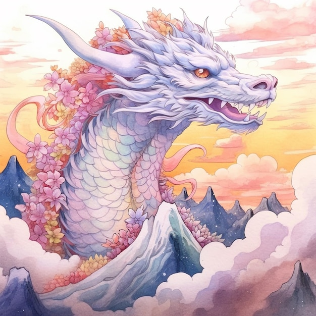 Un dragón en las nubes