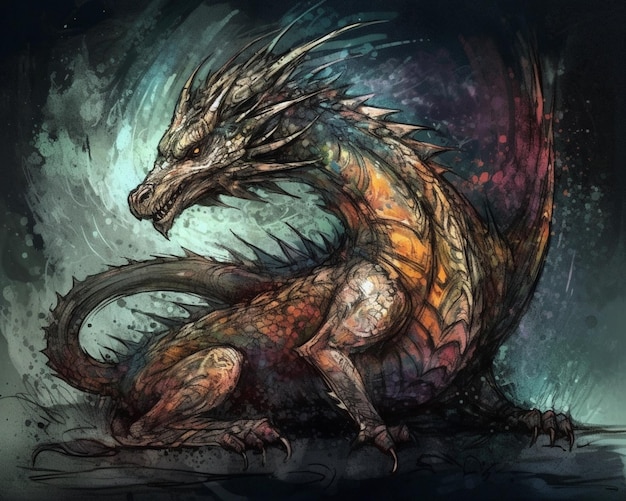 Un dragón que es de juego de tronos