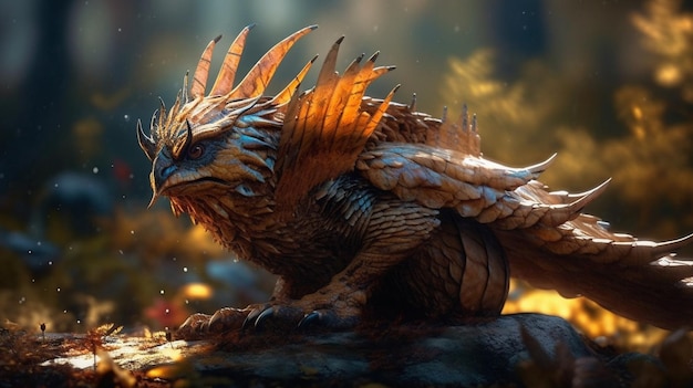 Un dragón que es de la película dragón.