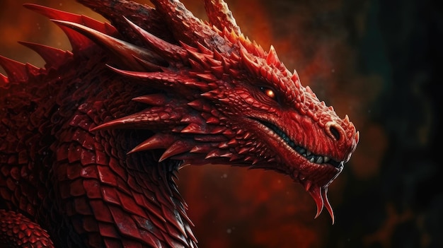 Foto el dragón rojo