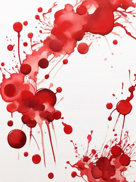 Foto una dramática obra de arte abstracta de una flor roja con formas que fluyen como el humo